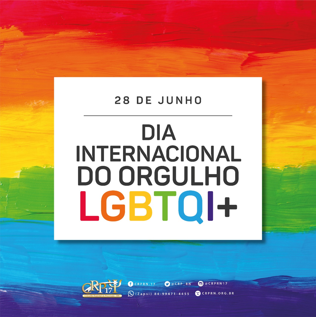 28 de Julho - Dia Internacional do Orgulho LGBTQI+